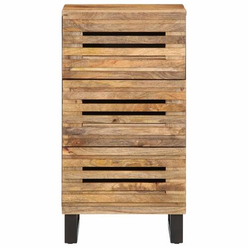 Skænk 40x34x75 cm massivt ru mangotræ