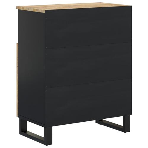 Skænk med 2 låger 60x33x75 cm massivt mangotræ