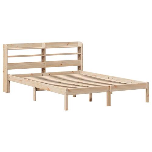 Sengeramme uden madras 120x190 cm massivt fyrretræ