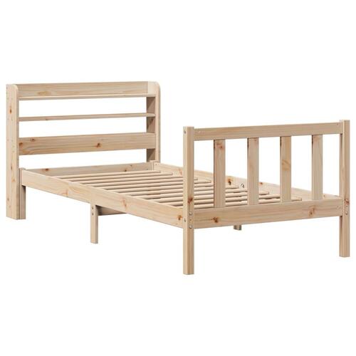 Sengeramme uden madras 100x200 cm massivt fyrretræ