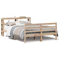 Sengeramme uden madras 160x200 cm massivt fyrretræ
