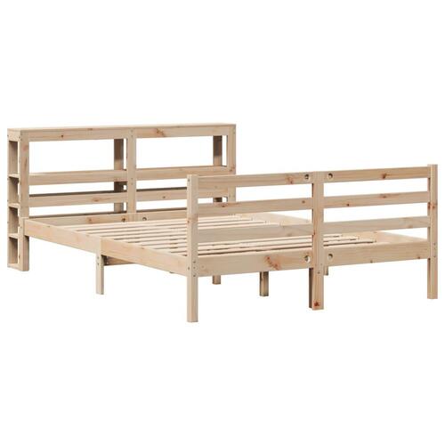 Sengeramme uden madras 160x200 cm massivt fyrretræ