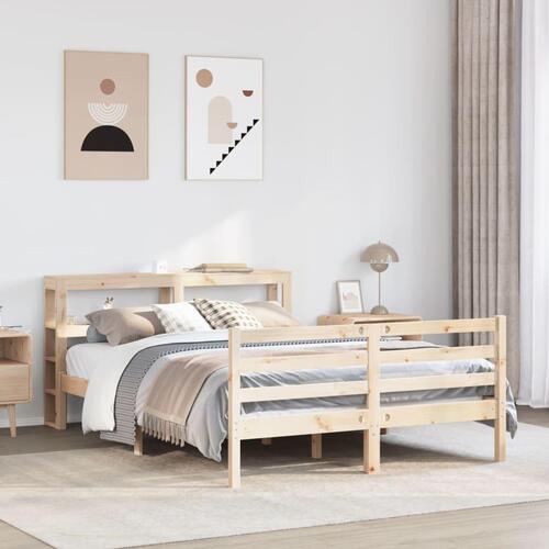 Sengeramme uden madras 160x200 cm massivt fyrretræ