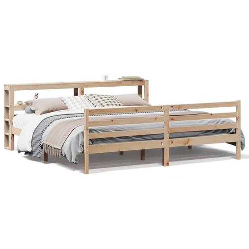 Sengeramme uden madras 180x200 cm massivt fyrretræ