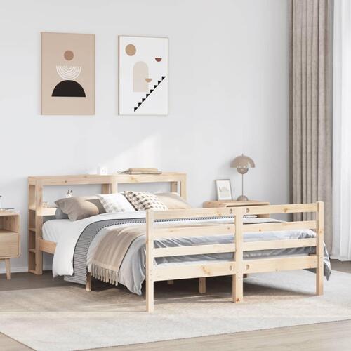 Sengeramme uden madras 120x200 cm massivt fyrretræ