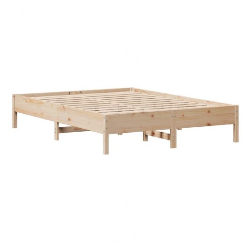 Sengeramme 135 x 190 cm med sengegærde og hylder
