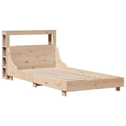 Sengeramme uden madras 75x190 cm massivt fyrretræ