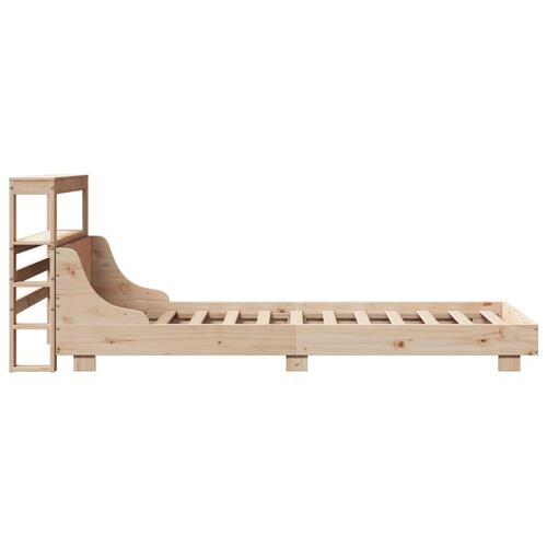 Sengeramme uden madras 75x190 cm massivt fyrretræ