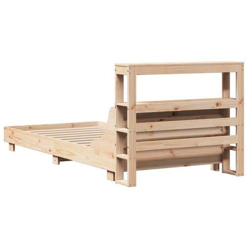 Sengeramme uden madras 75x190 cm massivt fyrretræ