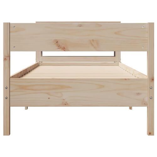 Sengeramme uden madras 90x190 cm massivt fyrretræ