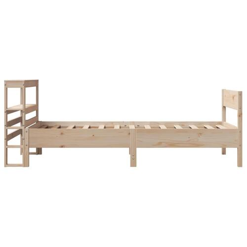 Sengeramme uden madras 90x190 cm massivt fyrretræ