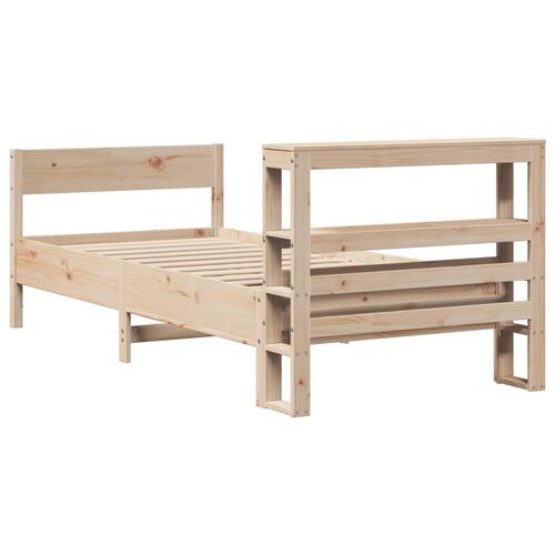 Sengeramme uden madras 90x190 cm massivt fyrretræ