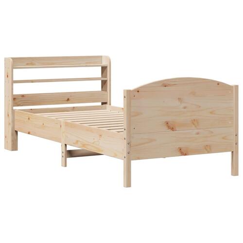 Sengeramme uden madras 100x200 cm massivt fyrretræ