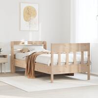 Sengeramme uden madras 90x200 cm massivt fyrretræ