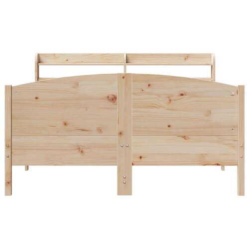 Sengeramme uden madras 160x200 cm massivt fyrretræ