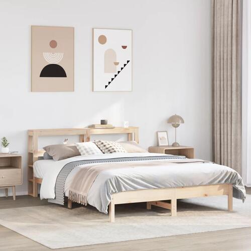 Sengeramme uden madras 160x200 cm massivt fyrretræ