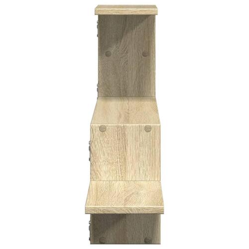 Væghylde 104x15x49 cm konstrueret træ sonoma-eg