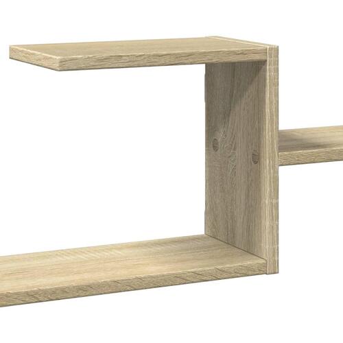 Væghylde 104x15x49 cm konstrueret træ sonoma-eg