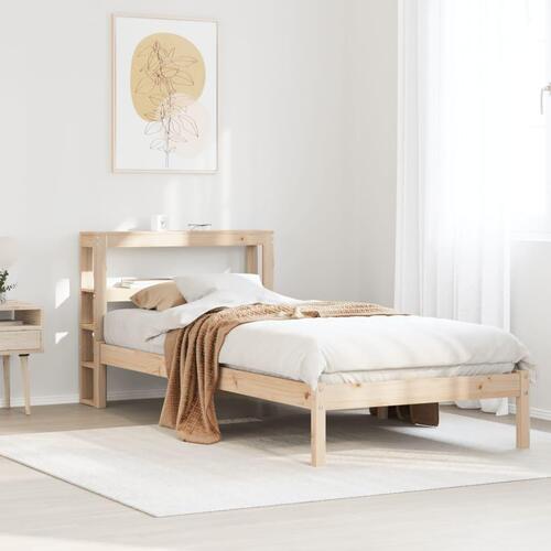 Sengeramme uden madras 75x190 cm massivt fyrretræ