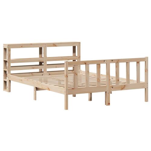 Sengeramme uden madras 160x200 cm massivt fyrretræ