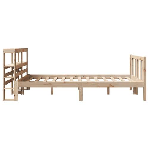 Sengeramme uden madras 160x200 cm massivt fyrretræ