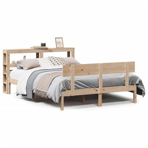 Sengeramme uden madras 150x200 cm massivt fyrretræ