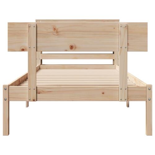 Sengeramme uden madras 90x190 cm massivt fyrretræ