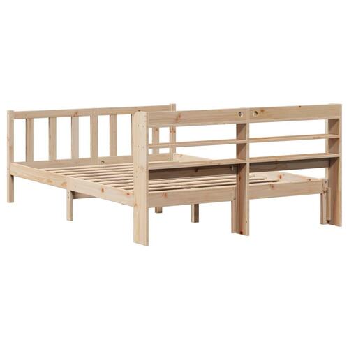 Sengeramme uden madras 160x200 cm massivt fyrretræ