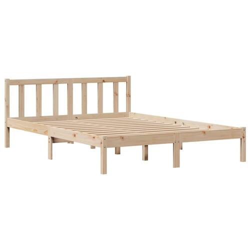 Sengeramme uden madras 160x200 cm massivt fyrretræ