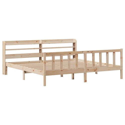 Sengeramme uden madras 180x200 cm massivt fyrretræ
