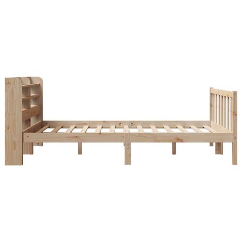 Sengeramme uden madras 120x200 cm massivt fyrretræ