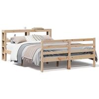 Sengeramme uden madras 120x190 cm massivt fyrretræ