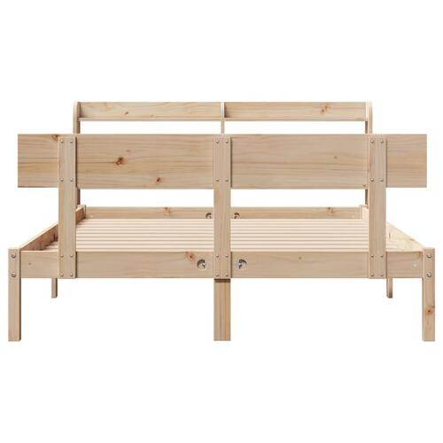 Sengeramme uden madras 160x200 cm massivt fyrretræ