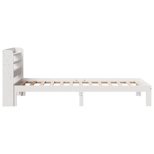Sengeramme med hovedgærde uden madras Hvid 100x200 cm
