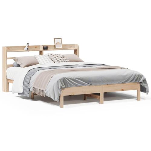 Sengeramme uden madras 140x200 cm massivt fyrretræ