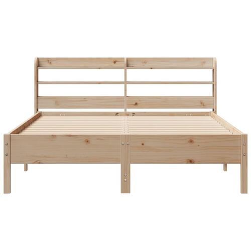 Sengeramme uden madras 140x200 cm massivt fyrretræ