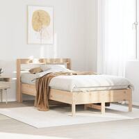 Sengeramme uden madras 90x200 cm massivt fyrretræ