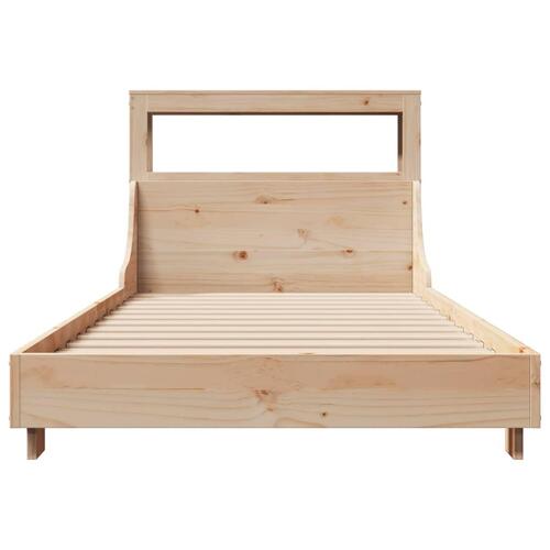 Sengeramme uden madras 90x200 cm massivt fyrretræ