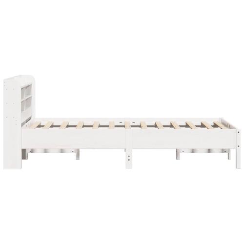 Sengeramme uden madras 90x190 cm massivt fyrretræ hvid