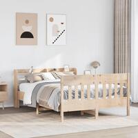 Sengeramme uden madras 140x200 cm massivt fyrretræ