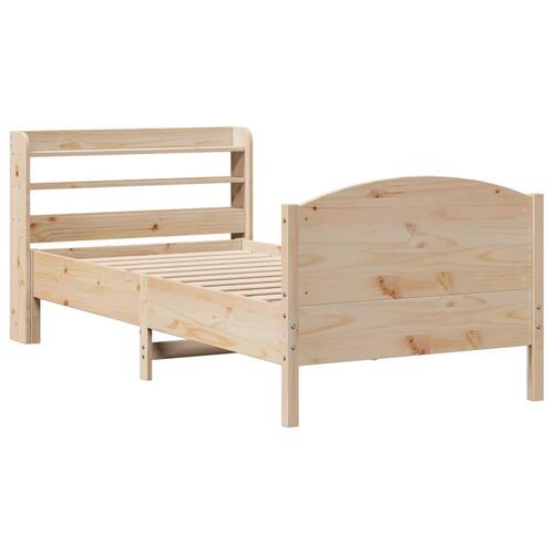 Sengeramme uden madras 75x190 cm massivt fyrretræ