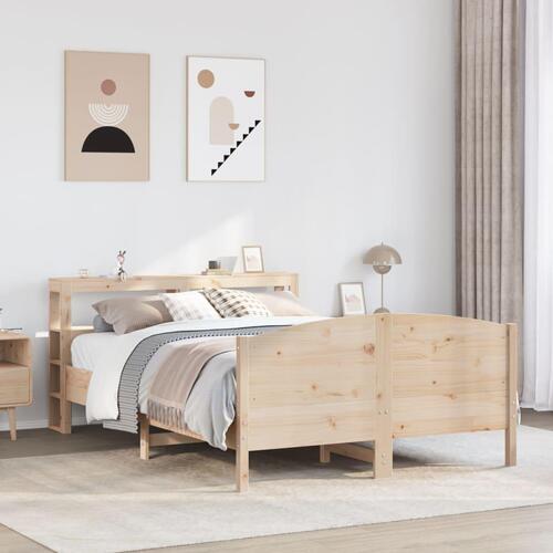 Sengeramme uden madras 120x190 cm massivt fyrretræ