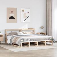 Sengeramme uden madras 180x200 cm massivt fyrretræ