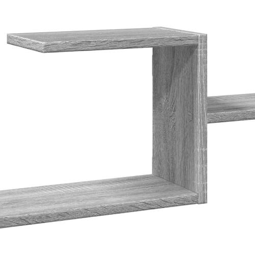 Væghylde 104x15x49 cm konstrueret træ grå sonoma-eg