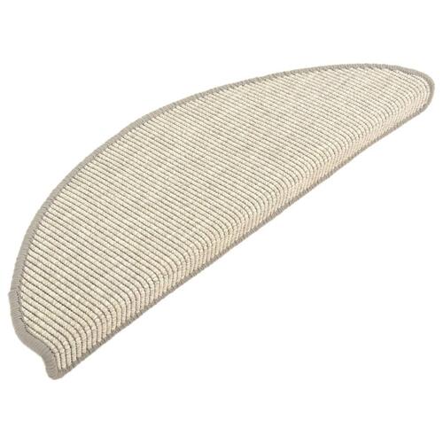 Selvklæbende trappetrinsmåtter 15 stk. 65x21x4 cm sølvfarvet