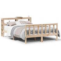 Sengeramme uden madras 150x200 cm massivt fyrretræ