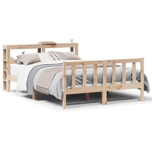 Sengeramme uden madras 150x200 cm massivt fyrretræ
