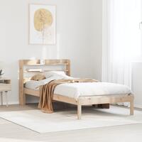 Sengeramme uden madras 100x200 cm massivt fyrretræ