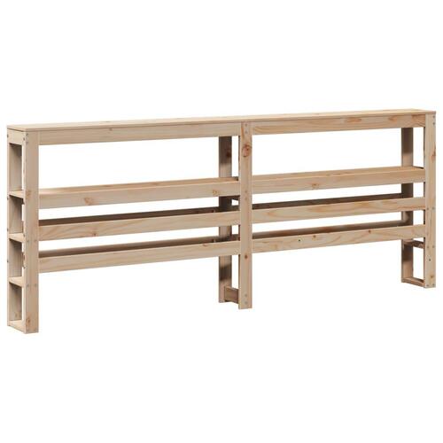 Sengeramme med sengegavl 180x200 cm massivt fyrretræ