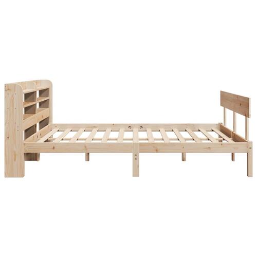 Sengeramme uden madras 140x200 cm massivt fyrretræ